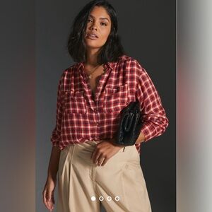 NWT Size S -  Anthropologie Pilcro Relaxed Shirt